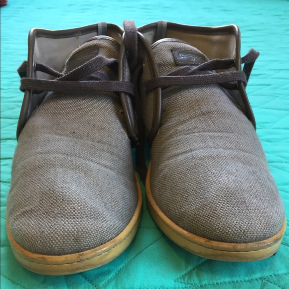 Salvatore Ferragamo lace-up gray canvas shoes - Picture 5 of 6